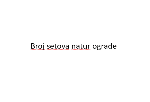 Montaža seta Natur ograde